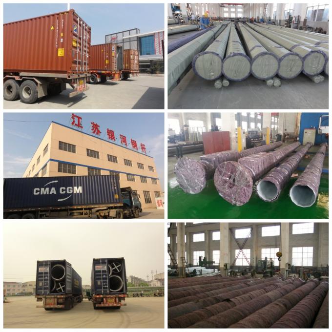 Jiangsu milky way steel poles co.,ltd производственная линия завода 1